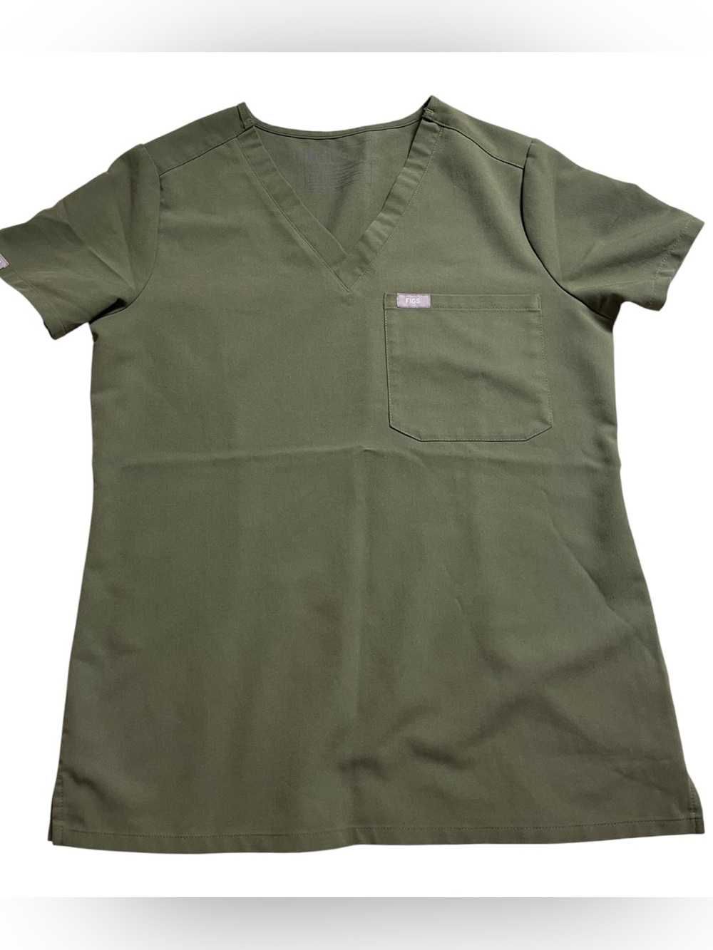 FIGS Olive Green Scrub Top Women’s XS Medical Healthcare Uniform
